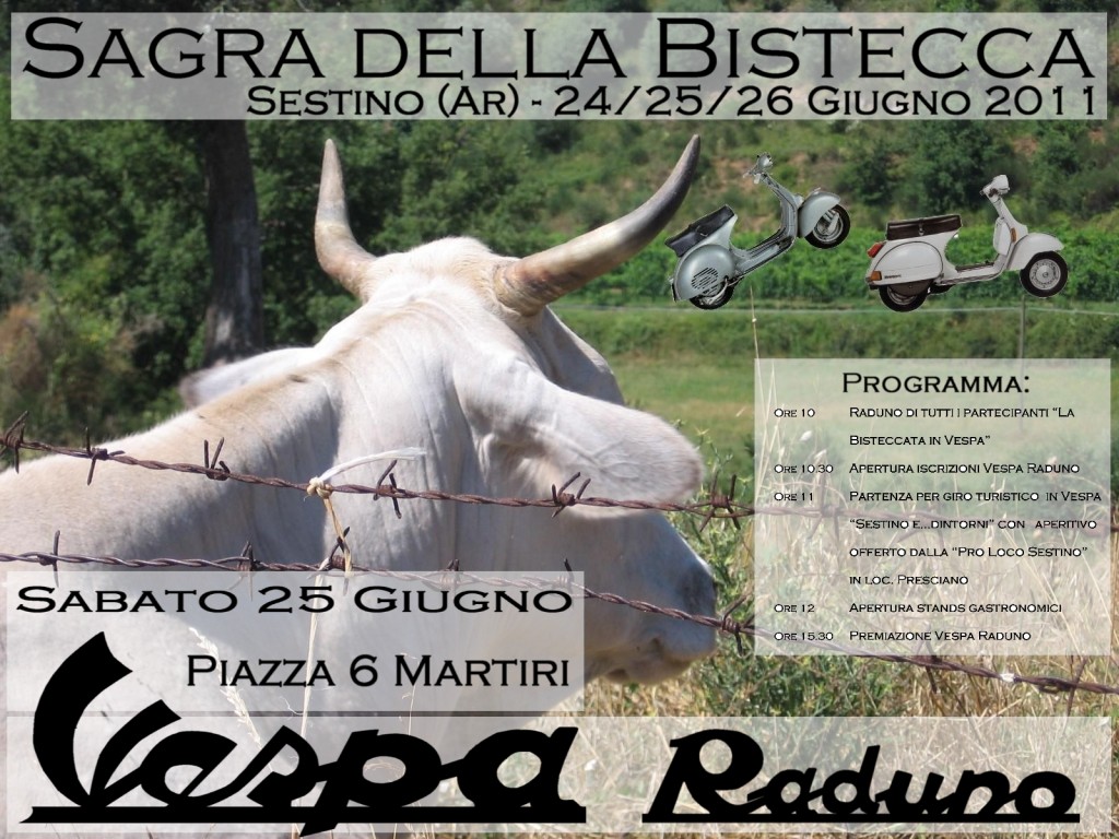 volantino vespa raduno